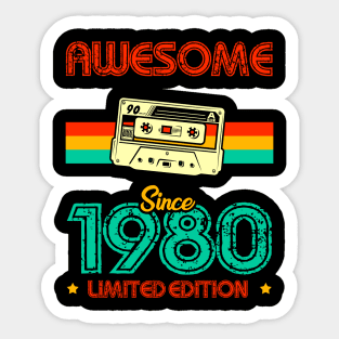 Awesome since 1980 Limited Edition Sticker